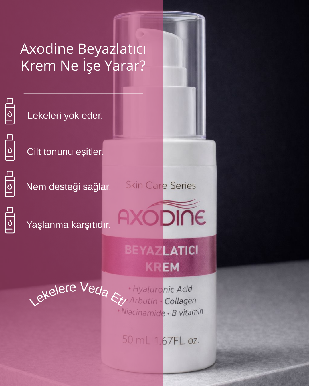 Leke Karşıtı Ton Eşitleyici Cilt Beyazlatıcı Bakım Kremi 50 ml