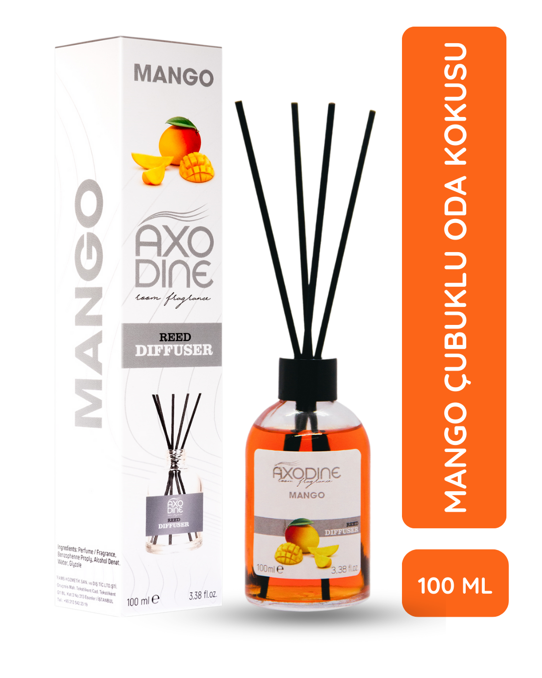 Mango Bambu Çubuklu Oda Kokusu 100 ML