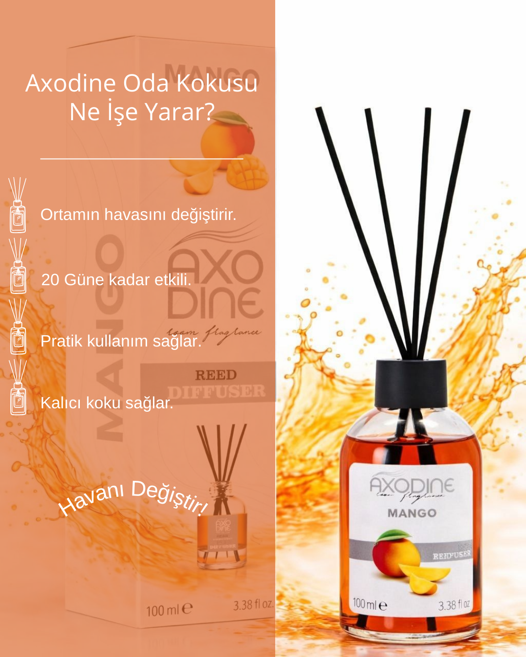 Mango Bambu Çubuklu Oda Kokusu 100 ML