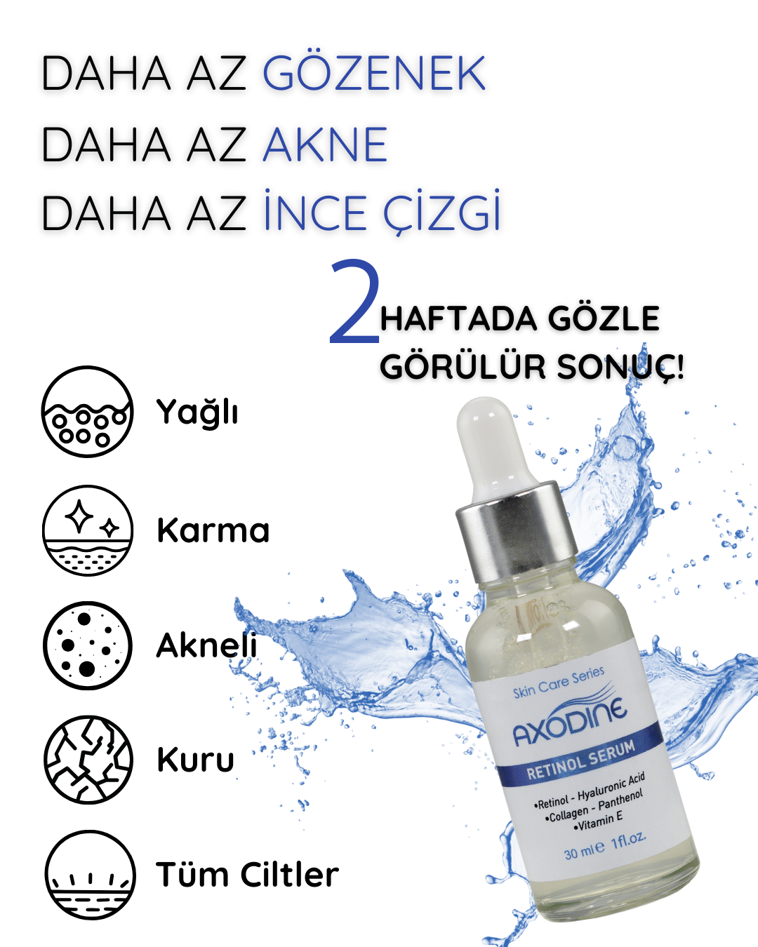 Retinol Cilt Yenileyici Yaşlanma Karşıtı Serum 30 Ml