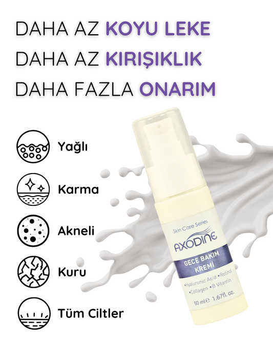 Kırışıklık Karşıtı Gece Bakım Kremi 50 ml - Retinol Içerikli -