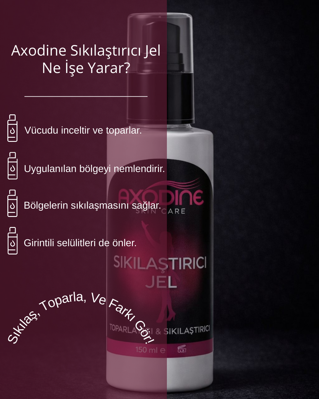 Sıkılaştırıcı, Selülit Ve Çatlak Giderici Vücut Şekillendirici Jel Krem 150 ml