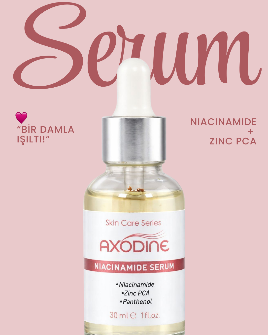 Gözenek, Sivilce Ve Leke Karşıtı Niacinamide Serum 30 ml