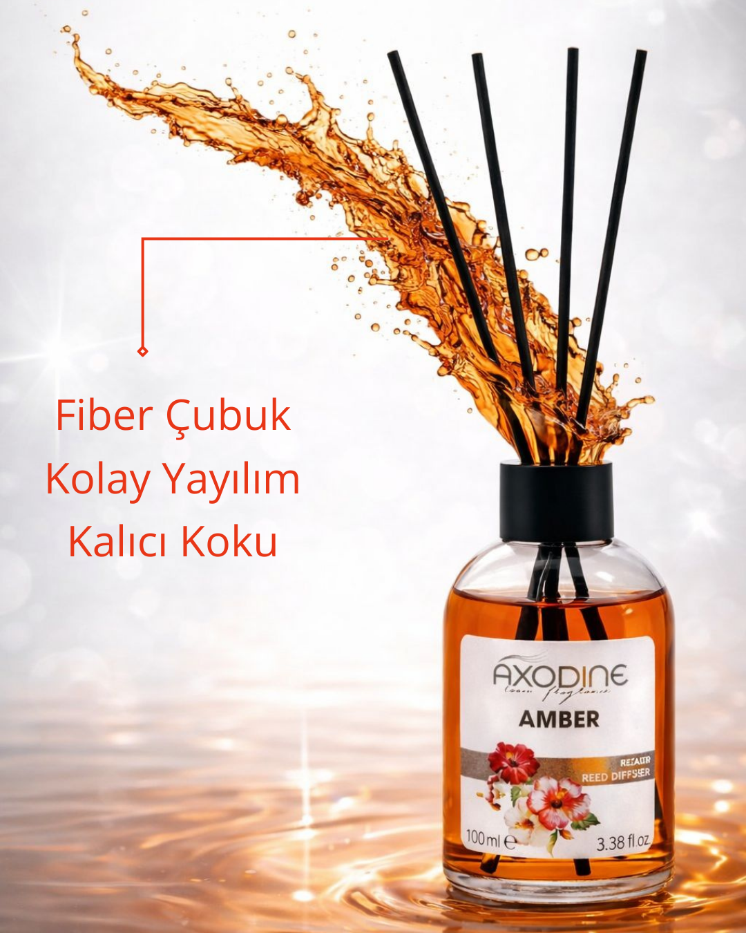 Amber Bambu Çubuklu Oda Kokusu 100 ml